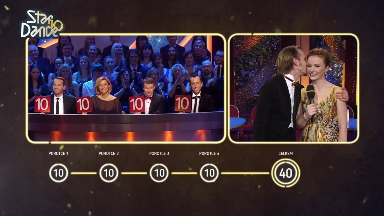Marie Doležalová a Marek Zelinka tančí valčík