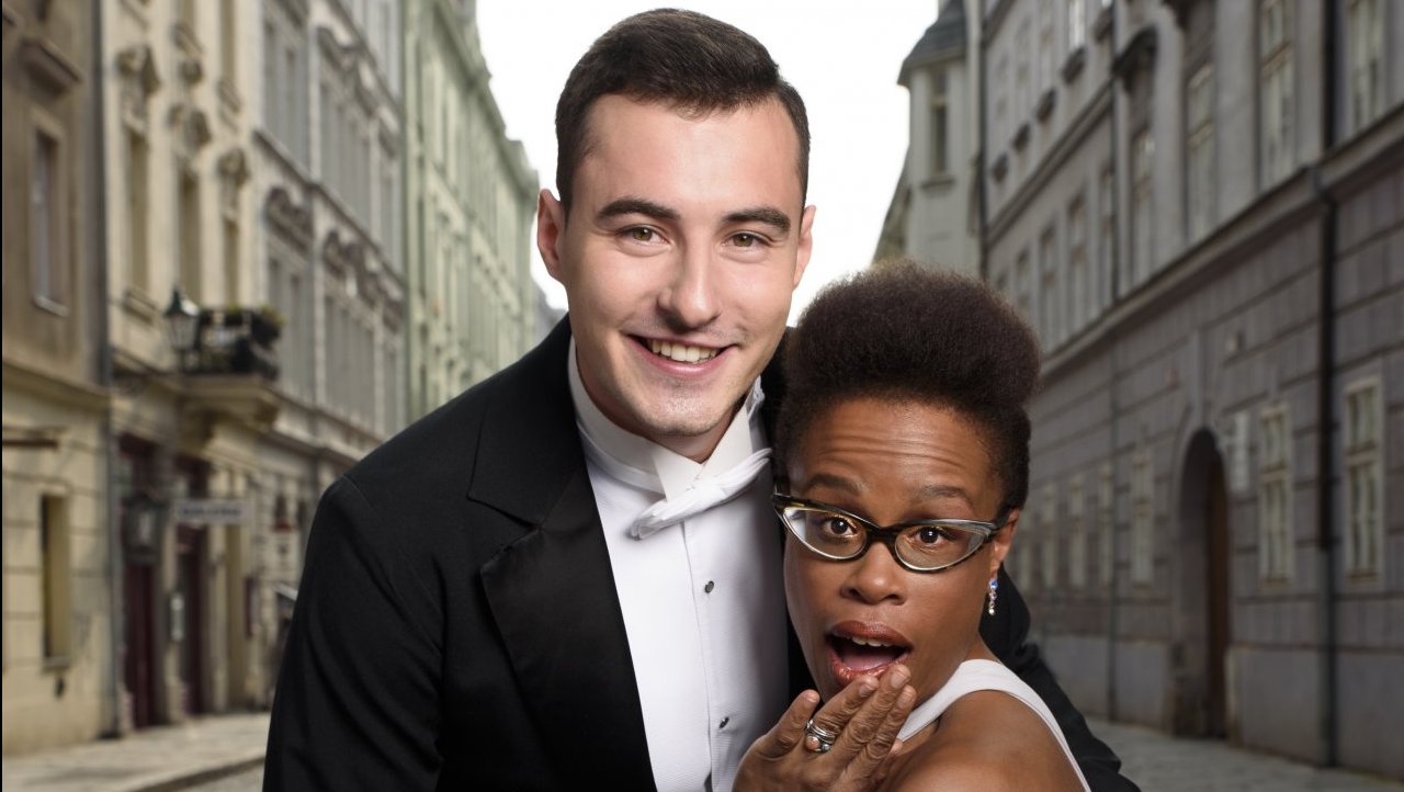 Medailonek páru Tonya Graves a Michal Bureš