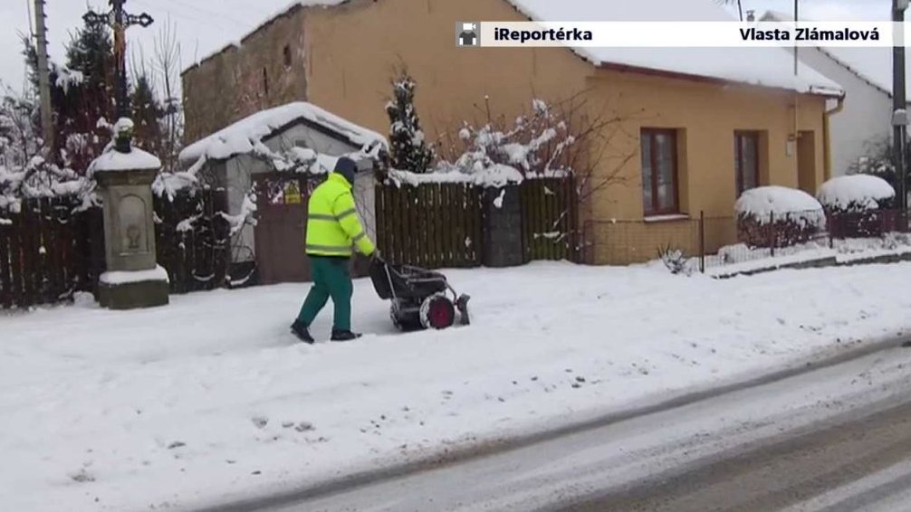 Sníh v Bukovince na Blanensku
