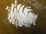 Jižní polární čepička Marsu (foto: NASA)