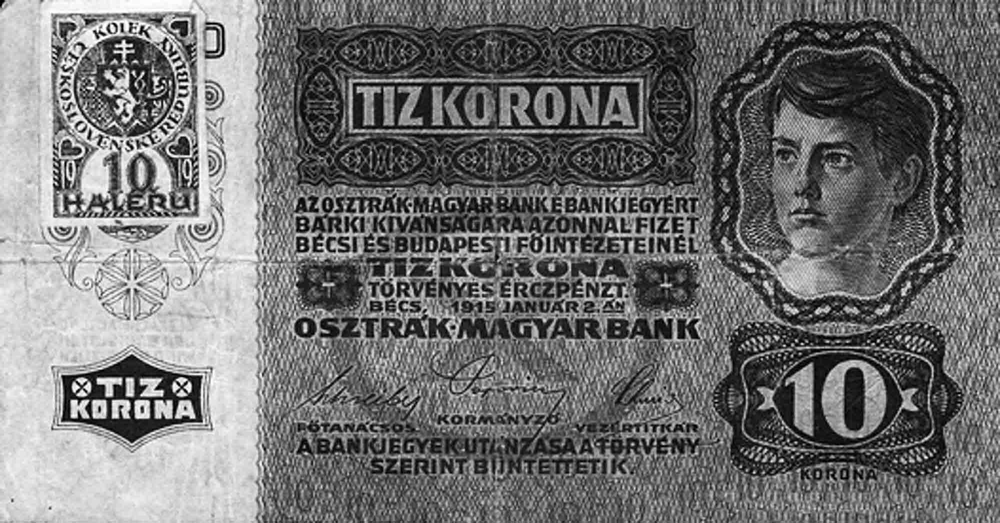 Neokolkované bankovky nejsou od 10. března 1919 zákonným platidlem.