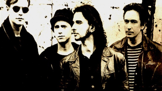 Depeche Mode, zleva Andy Fletcher, Martin Gore, Dave Gahan, Alan Wilder, cca 1993