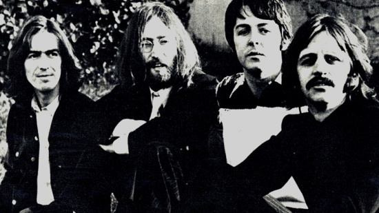 The Beatles, zleva George Harrison, John Lennon, Paul McCartney, Ringo Starr, 1969