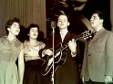 Sputnici (live asi ve Slovanském domě, zleva Táňa Němcová, Naďa Němcová, Tomislav Vašíček, Zdeněk Leiš, cca 1960)