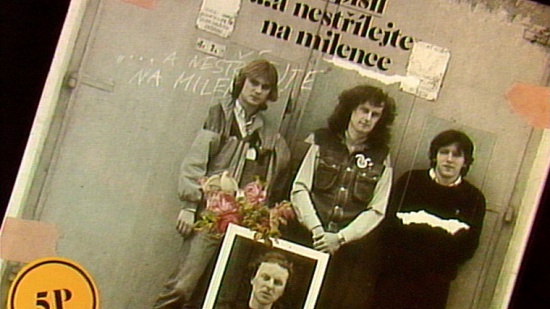 Luboš Pospíšil & 5P: obal LP ...a nestřílejte na milence, 1985-6