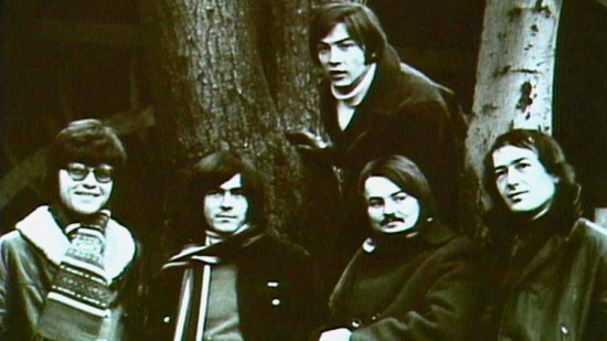 Olympic (zleva Miroslav Berka, Ladislav Klein, Jan. A. Pacák, Petr Janda, nahoře Pavel Chrastina, přelom 1968-69)