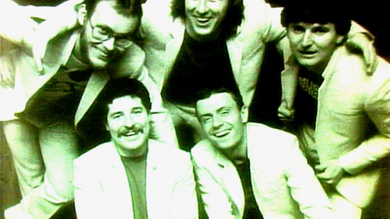 Elan (nahoře Vašo Patejdl, Jan Baláž a Juraj Farkas, dole Zdeno Baláž a Josef Ráž, 1. polovina 80. let)