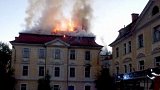 Požár barokního zámečku na okraji Sedlce u Karlových Varů