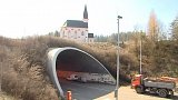 Uzavřený Hřebečský tunel