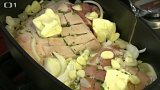 Pečený vepřový lalok a plec - příprava masa