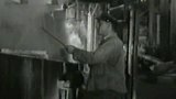 Výroba plochého litého skla (1954)