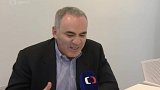 Garri Kasparov na návštěvě v Praze