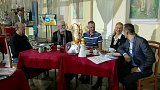 Hosté P. Nový, J. Štreit a R. Maráček + Vyhodnocení otázky dne a soutěže