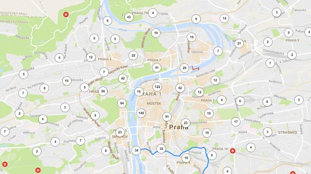 Reportáže na mapě