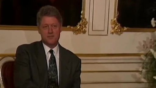 Prahu navštívil americký prezident Bill Clinton