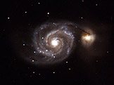 Vírová galaxie M51 (foto: Miodrag Sekulic, wikimedia.org)