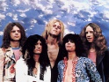 Aerosmith, zleva Joey Kramer, Joe Perry, Tom Hamilton, Steven Tyler, Brad Whitford, cca 1973