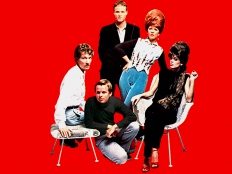 The B-52´s, zleva Fred Schneider, Ricky Wilson, Keith Strickland, Kate Pierson, Cindy Wilson, 1980