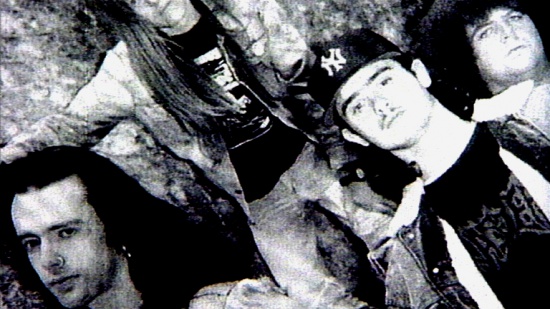 Napalm Death, na snímku Lee Dorrian, Bill Steer, Mick Harris, Shane Embury, cca 1988