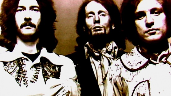 Cream, zleva Eric Clapton, Ginger Baker a Jack Bruce, 1968