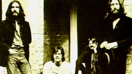 The Beatles, zleva George Harrison, Paul McCartney, Ringo Starr,John Lennon, 1969
