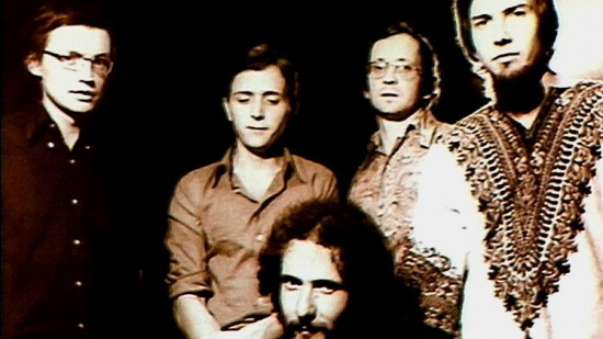 Energit (zleva nahoře Emil Viklický, Jan Vytrhlík, Rudolf Ticháček, Luboš Andršt, dole Karel Jenčík, 1974)